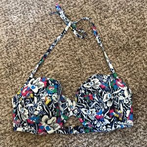 J.Crew Floral Swim Top